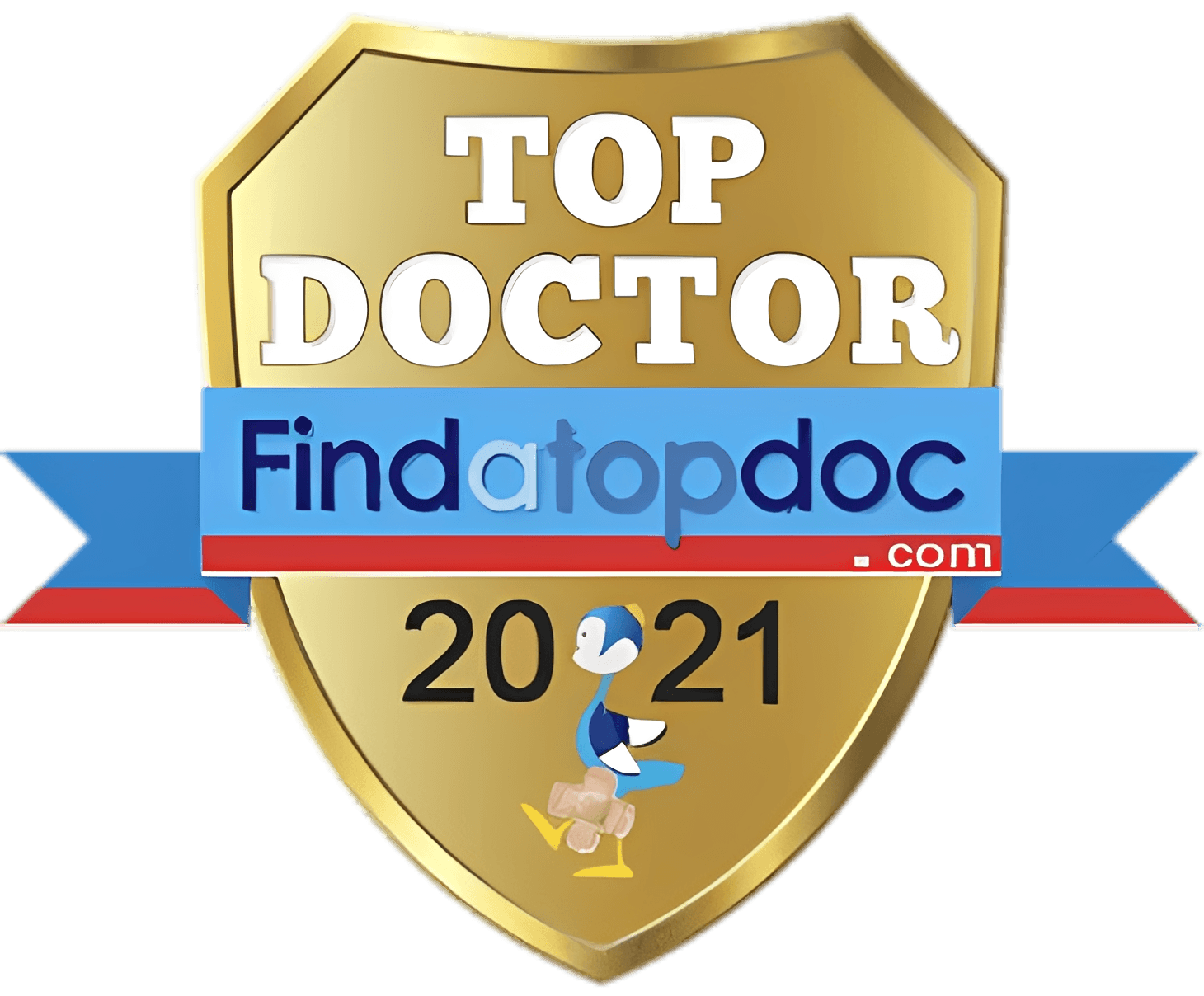 FindATopDoc 2021 recognition badge